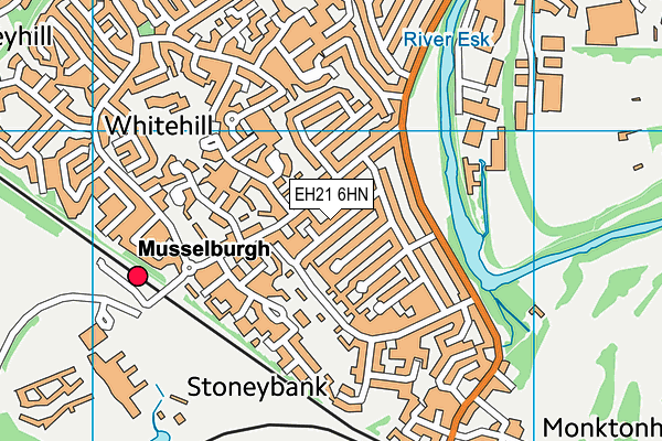 EH21 6HN map - OS VectorMap District (Ordnance Survey) EH21 6HN map - OS VectorMap District (Ordnance Survey)