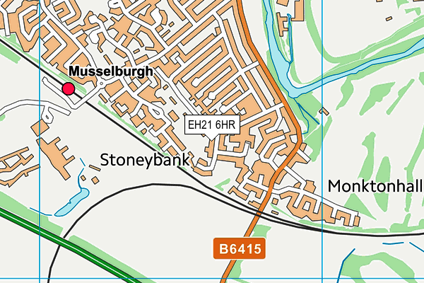 EH21 6HR map - OS VectorMap District (Ordnance Survey) EH21 6HR map - OS VectorMap District (Ordnance Survey)
