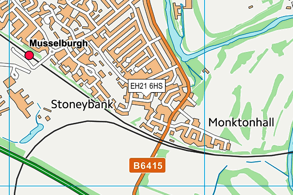 EH21 6HS map - OS VectorMap District (Ordnance Survey) EH21 6HS map - OS VectorMap District (Ordnance Survey)