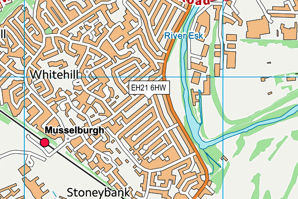 EH21 6HW map - OS VectorMap District (Ordnance Survey) EH21 6HW map - OS VectorMap District (Ordnance Survey)