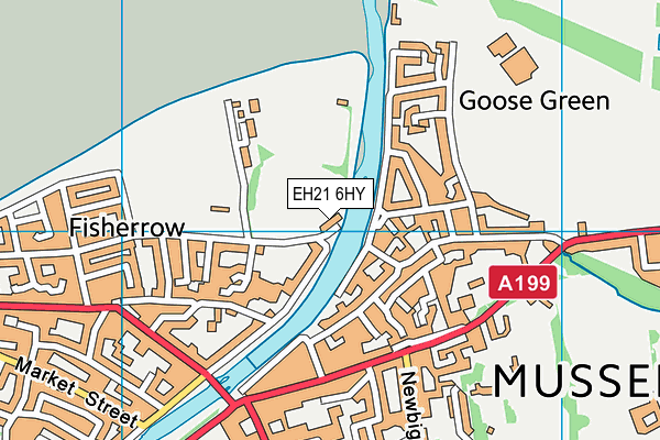 EH21 6HY map - OS VectorMap District (Ordnance Survey) EH21 6HY map - OS VectorMap District (Ordnance Survey)