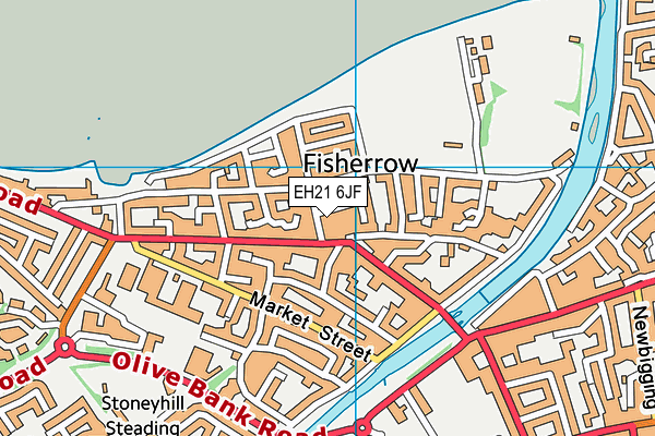 EH21 6JF map - OS VectorMap District (Ordnance Survey) EH21 6JF map - OS VectorMap District (Ordnance Survey)