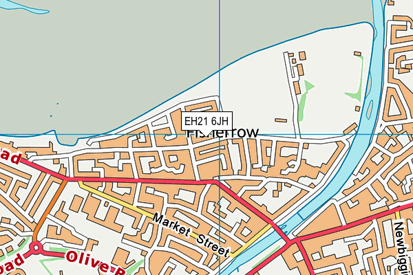 EH21 6JH map - OS VectorMap District (Ordnance Survey) EH21 6JH map - OS VectorMap District (Ordnance Survey)