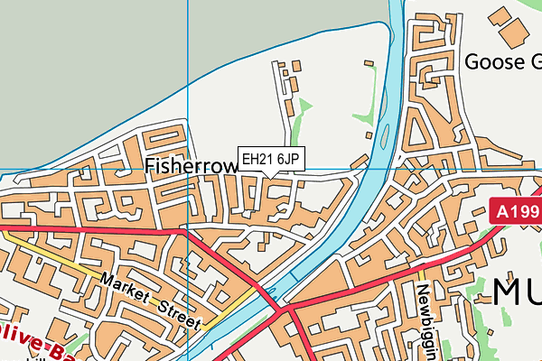 EH21 6JP map - OS VectorMap District (Ordnance Survey) EH21 6JP map - OS VectorMap District (Ordnance Survey)