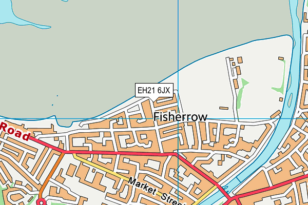 EH21 6JX map - OS VectorMap District (Ordnance Survey) EH21 6JX map - OS VectorMap District (Ordnance Survey)