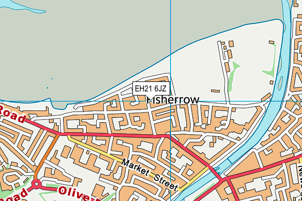 EH21 6JZ map - OS VectorMap District (Ordnance Survey) EH21 6JZ map - OS VectorMap District (Ordnance Survey)