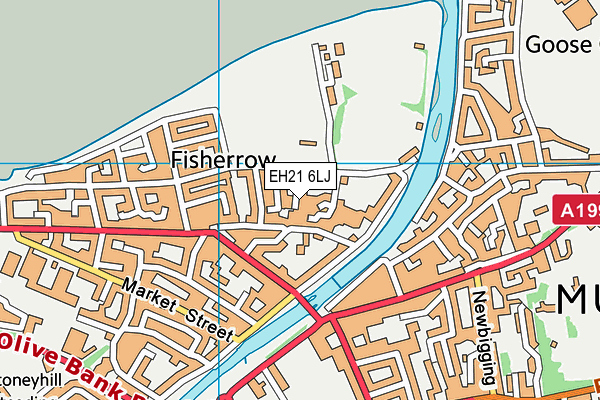 EH21 6LJ map - OS VectorMap District (Ordnance Survey) EH21 6LJ map - OS VectorMap District (Ordnance Survey)