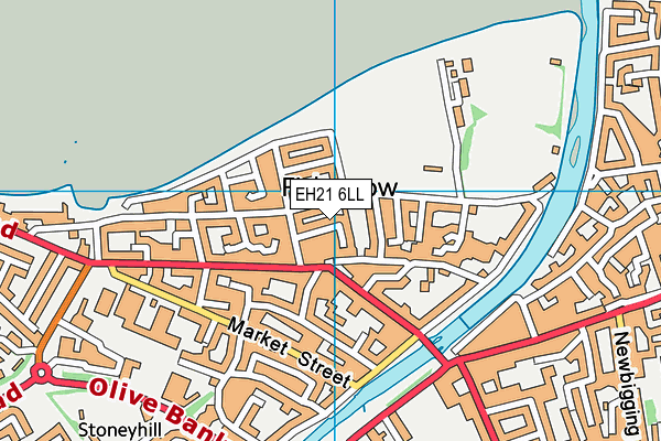 EH21 6LL map - OS VectorMap District (Ordnance Survey) EH21 6LL map - OS VectorMap District (Ordnance Survey)