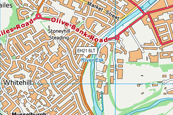 EH21 6LT map - OS VectorMap District (Ordnance Survey) EH21 6LT map - OS VectorMap District (Ordnance Survey)