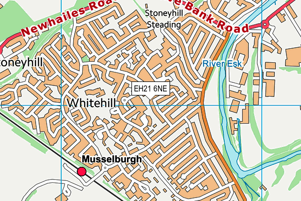EH21 6NE map - OS VectorMap District (Ordnance Survey) EH21 6NE map - OS VectorMap District (Ordnance Survey)