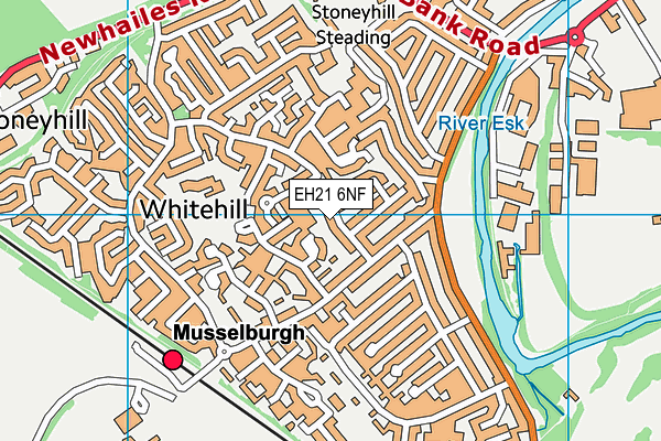 EH21 6NF map - OS VectorMap District (Ordnance Survey) EH21 6NF map - OS VectorMap District (Ordnance Survey)