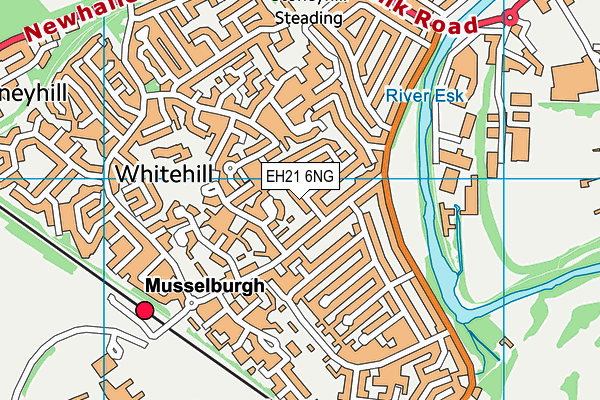 EH21 6NG map - OS VectorMap District (Ordnance Survey) EH21 6NG map - OS VectorMap District (Ordnance Survey)