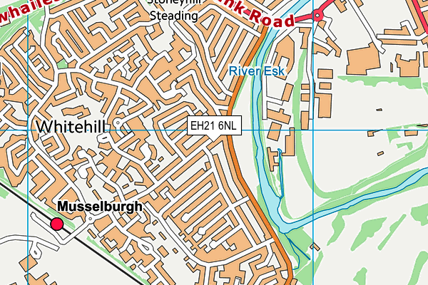 EH21 6NL map - OS VectorMap District (Ordnance Survey) EH21 6NL map - OS VectorMap District (Ordnance Survey)