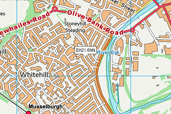 EH21 6NN map - OS VectorMap District (Ordnance Survey) EH21 6NN map - OS VectorMap District (Ordnance Survey)