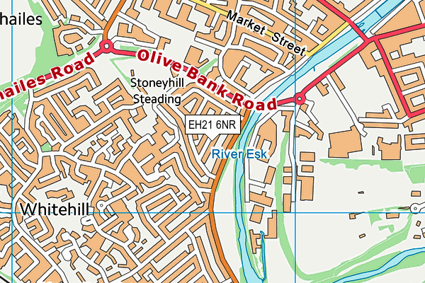 EH21 6NR map - OS VectorMap District (Ordnance Survey) EH21 6NR map - OS VectorMap District (Ordnance Survey)