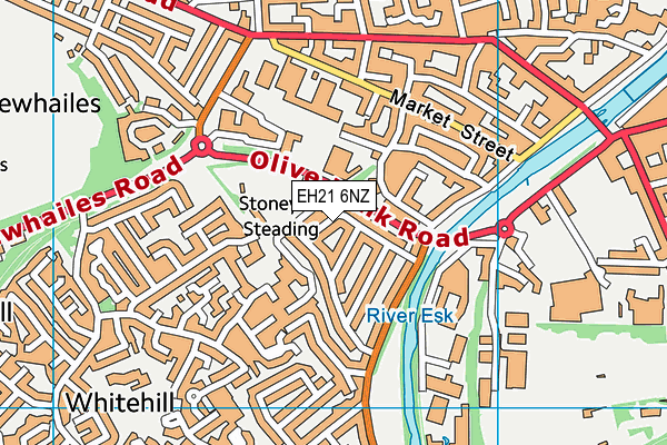 EH21 6NZ map - OS VectorMap District (Ordnance Survey) EH21 6NZ map - OS VectorMap District (Ordnance Survey)