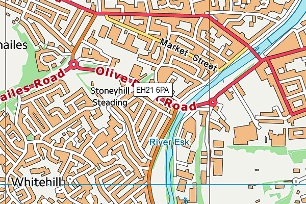 EH21 6PA map - OS VectorMap District (Ordnance Survey) EH21 6PA map - OS VectorMap District (Ordnance Survey)