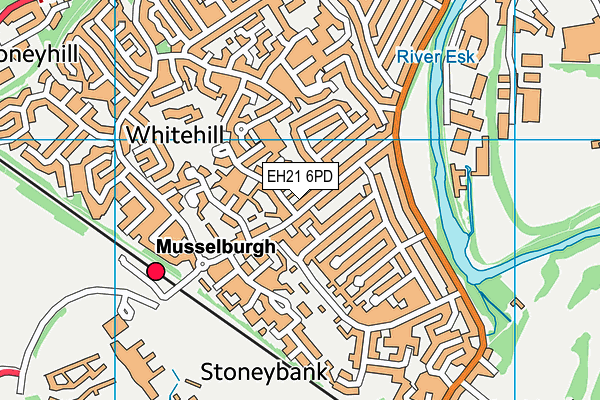 EH21 6PD map - OS VectorMap District (Ordnance Survey) EH21 6PD map - OS VectorMap District (Ordnance Survey)