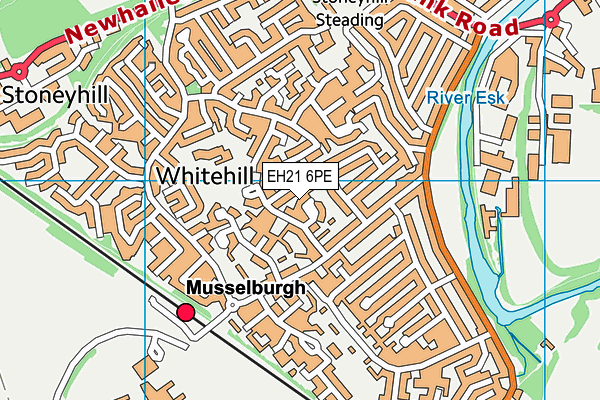 EH21 6PE map - OS VectorMap District (Ordnance Survey) EH21 6PE map - OS VectorMap District (Ordnance Survey)