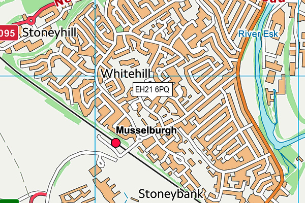 EH21 6PQ map - OS VectorMap District (Ordnance Survey) EH21 6PQ map - OS VectorMap District (Ordnance Survey)