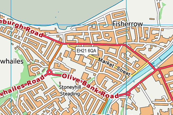 EH21 6QA map - OS VectorMap District (Ordnance Survey) EH21 6QA map - OS VectorMap District (Ordnance Survey)
