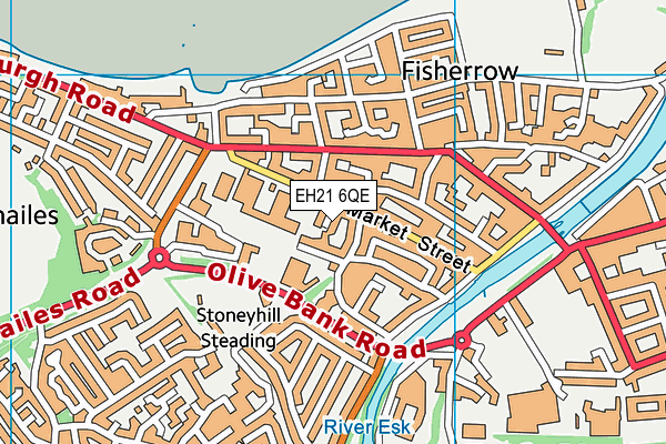 EH21 6QE map - OS VectorMap District (Ordnance Survey) EH21 6QE map - OS VectorMap District (Ordnance Survey)