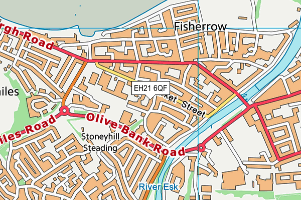 EH21 6QF map - OS VectorMap District (Ordnance Survey) EH21 6QF map - OS VectorMap District (Ordnance Survey)