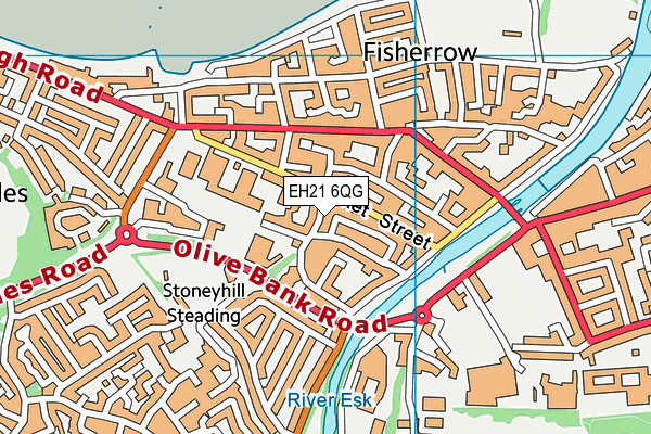 EH21 6QG map - OS VectorMap District (Ordnance Survey) EH21 6QG map - OS VectorMap District (Ordnance Survey)