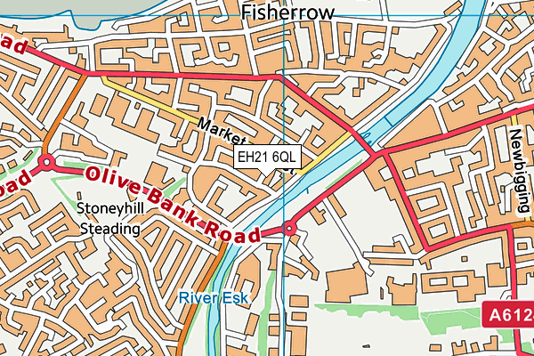 EH21 6QL map - OS VectorMap District (Ordnance Survey) EH21 6QL map - OS VectorMap District (Ordnance Survey)