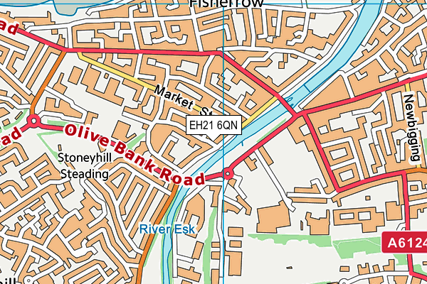 EH21 6QN map - OS VectorMap District (Ordnance Survey) EH21 6QN map - OS VectorMap District (Ordnance Survey)