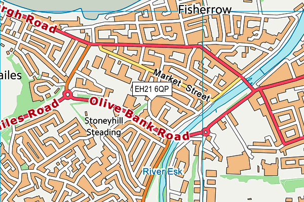 EH21 6QP map - OS VectorMap District (Ordnance Survey) EH21 6QP map - OS VectorMap District (Ordnance Survey)