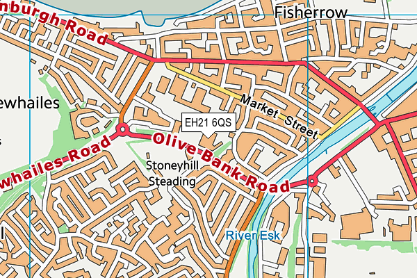 EH21 6QS map - OS VectorMap District (Ordnance Survey) EH21 6QS map - OS VectorMap District (Ordnance Survey)