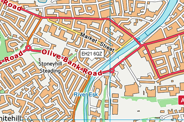 EH21 6QZ map - OS VectorMap District (Ordnance Survey) EH21 6QZ map - OS VectorMap District (Ordnance Survey)
