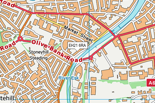 EH21 6RA map - OS VectorMap District (Ordnance Survey) EH21 6RA map - OS VectorMap District (Ordnance Survey)