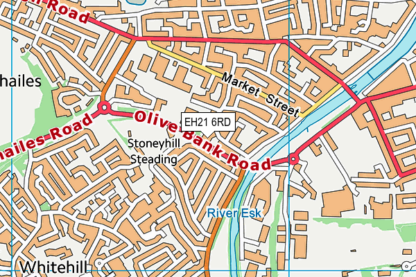 EH21 6RD map - OS VectorMap District (Ordnance Survey) EH21 6RD map - OS VectorMap District (Ordnance Survey)