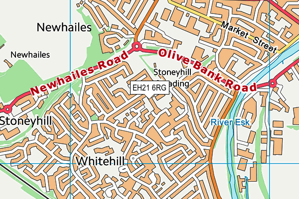 EH21 6RG map - OS VectorMap District (Ordnance Survey) EH21 6RG map - OS VectorMap District (Ordnance Survey)