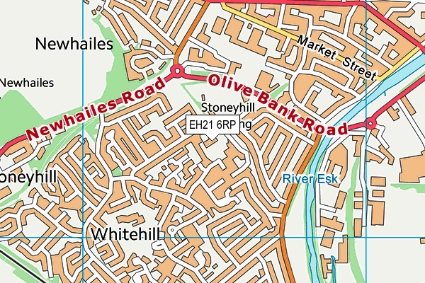 EH21 6RP map - OS VectorMap District (Ordnance Survey) EH21 6RP map - OS VectorMap District (Ordnance Survey)