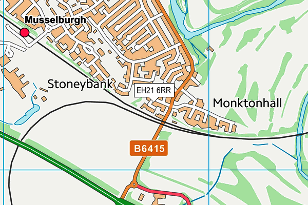 EH21 6RR map - OS VectorMap District (Ordnance Survey) EH21 6RR map - OS VectorMap District (Ordnance Survey)