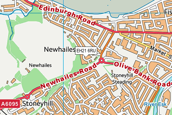 EH21 6RU map - OS VectorMap District (Ordnance Survey) EH21 6RU map - OS VectorMap District (Ordnance Survey)