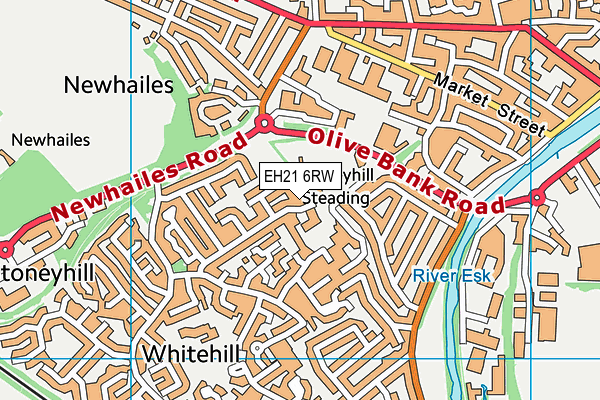 EH21 6RW map - OS VectorMap District (Ordnance Survey) EH21 6RW map - OS VectorMap District (Ordnance Survey)