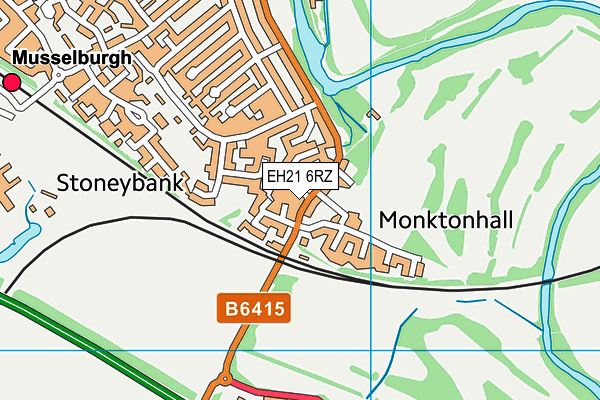 EH21 6RZ map - OS VectorMap District (Ordnance Survey) EH21 6RZ map - OS VectorMap District (Ordnance Survey)