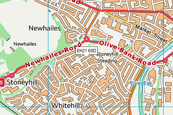 EH21 6SD map - OS VectorMap District (Ordnance Survey) EH21 6SD map - OS VectorMap District (Ordnance Survey)