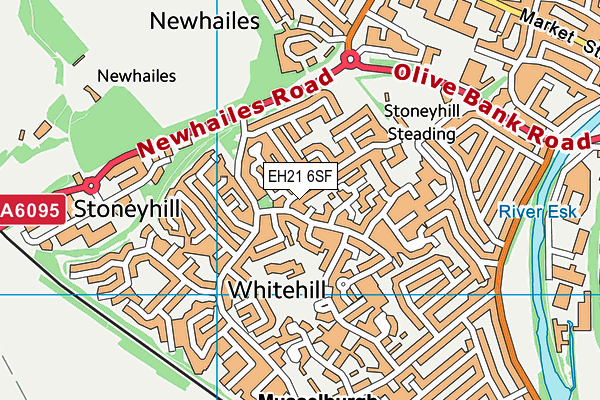 EH21 6SF map - OS VectorMap District (Ordnance Survey) EH21 6SF map - OS VectorMap District (Ordnance Survey)