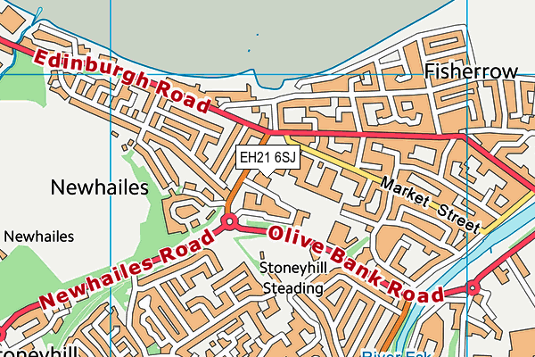 EH21 6SJ map - OS VectorMap District (Ordnance Survey) EH21 6SJ map - OS VectorMap District (Ordnance Survey)