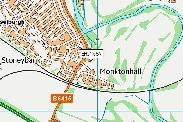 EH21 6SN map - OS VectorMap District (Ordnance Survey) EH21 6SN map - OS VectorMap District (Ordnance Survey)