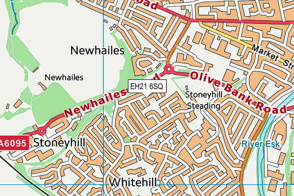 EH21 6SQ map - OS VectorMap District (Ordnance Survey) EH21 6SQ map - OS VectorMap District (Ordnance Survey)