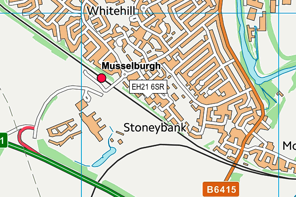 EH21 6SR map - OS VectorMap District (Ordnance Survey) EH21 6SR map - OS VectorMap District (Ordnance Survey)