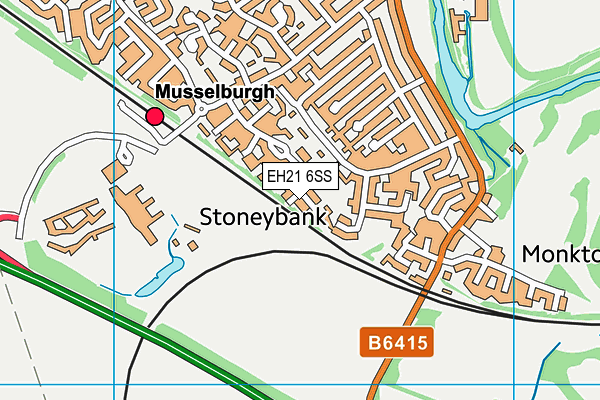 EH21 6SS map - OS VectorMap District (Ordnance Survey) EH21 6SS map - OS VectorMap District (Ordnance Survey)