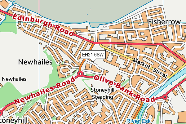 EH21 6SW map - OS VectorMap District (Ordnance Survey) EH21 6SW map - OS VectorMap District (Ordnance Survey)