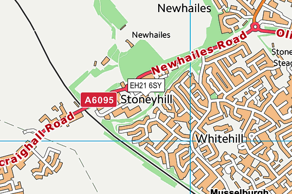 EH21 6SY map - OS VectorMap District (Ordnance Survey) EH21 6SY map - OS VectorMap District (Ordnance Survey)
